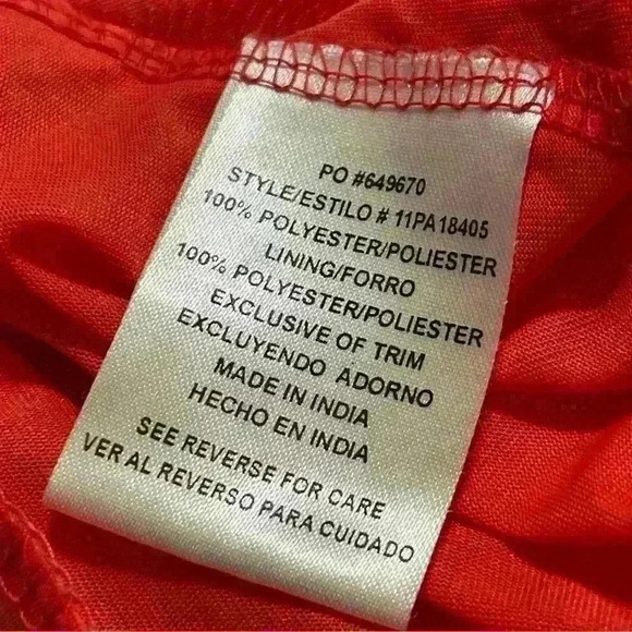 Heart Soul Womens Maxi Dress Size 1X Red Boho Outdoor Spring Summer Embroidery - Picture 10 of 11